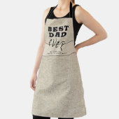 Rustic Beige Best Pap Ever Vader Day Schort (Insitu)