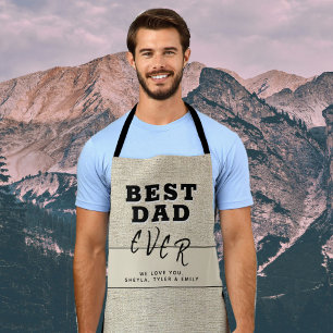 Rustic Beige Best Pap Ever Vader Day Schort