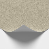 Rustic Beige Faux Burlap Texture Wrapping Paper Cadeaupapier (Hoek)