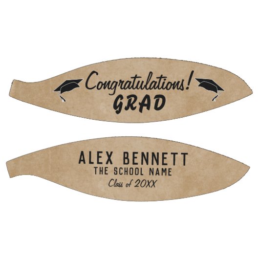 Rustic Beige feliciteert Afstudeerder Afstuderen Basketbal (Panelen)