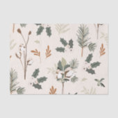 Rustic Beige Holiday Tissuepapier (Voorkant)