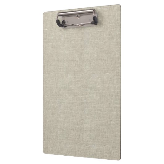 Rustic Beige linen bedrukt Klembord (Links)