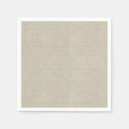 Rustic Beige linen bedrukt Servetten