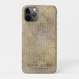 Rustic Beige Linen Texture Elegant Case-Mate iPhone Case