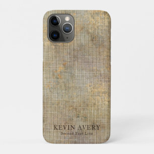 Rustic Beige Linen Texture Elegant Case-Mate iPhone Case