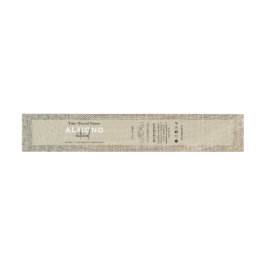 Rustic Beige linnen  Thuisgemaakte zeep Buikband Uitnodigingen Wikkel