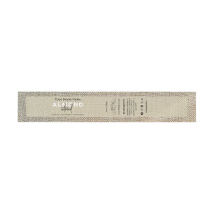 Rustic Beige linnen Thuisgemaakte zeep Buikband Uitnodigingen Wikkel