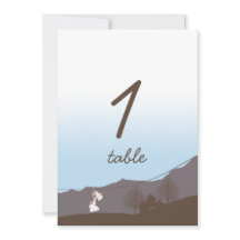 Rustic Berg Zipline Tafel Nummer