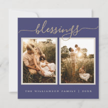 Rustic Berries Sprig-kerstfotofeestkaart