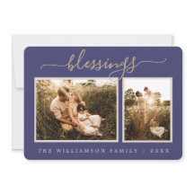 Rustic Berries Sprig-kerstfotofeestkaart