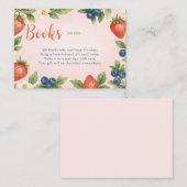 Rustic Berry Sweet Book Baby Kaart (Voorkant / Achterkant)