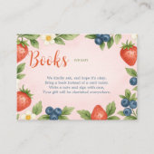 Rustic Berry Sweet Book Baby Kaart (Voorkant)