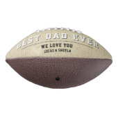 Rustic Best Dad's Day 2 Photo Collage American Football (Gedraaid 270)