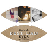 Rustic Best Dad's Day 3 Photo Collage American Football (Panelen)
