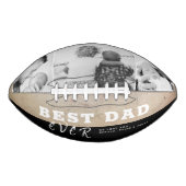 Rustic Best Dad's Day 3 Photo Collage American Football (Voorkant)