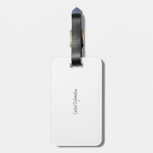 Rustic Best Grandpa Ever Bagagelabel (Achterkant verticaal)