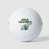 Rustic Best Grandpa Ever Golfballen (Voorkant)