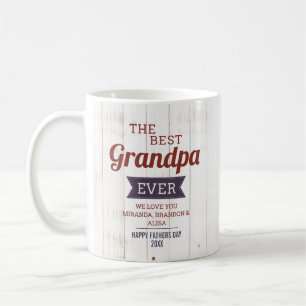 Rustic Best Grandpa Ever Vader Day Foto Koffiemok
