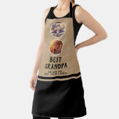 Rustic Best Grandpa Father Day 2 Foto zwart Schort (Insitu)