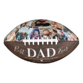 Rustic Best Pap Ever Photo Collage Football (Voorkant)