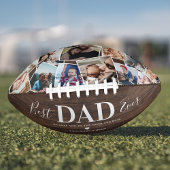 Rustic Best Pap Ever Photo Collage Football