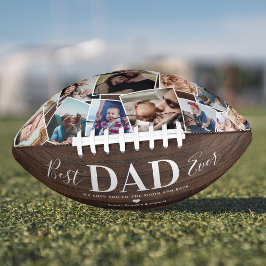 Rustic Best Pap Ever Photo Collage Football