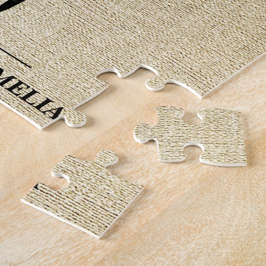 Rustic Best Pap Ever Typography Vader Day Photo Legpuzzel (Zijkant)