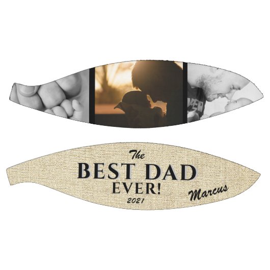 Rustic Best Pap Ever Vader Day Keepslag 3 Foto Basketbal (Panelen)