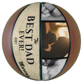 Rustic Best Pap Ever Vader Day Keepslag 3 Foto Basketbal (Verticaal)