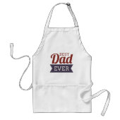Rustic Best Pap Ever Vader Day Standaard Schort (Voorkant)