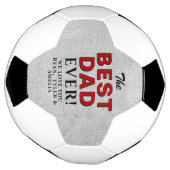 Rustic Best Pap Ever Vader's Day Football Voetbal (Gedraaid)