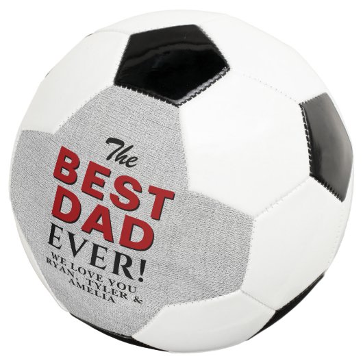 Rustic Best Pap Ever Vader's Day Football Voetbal (Drie kwart)
