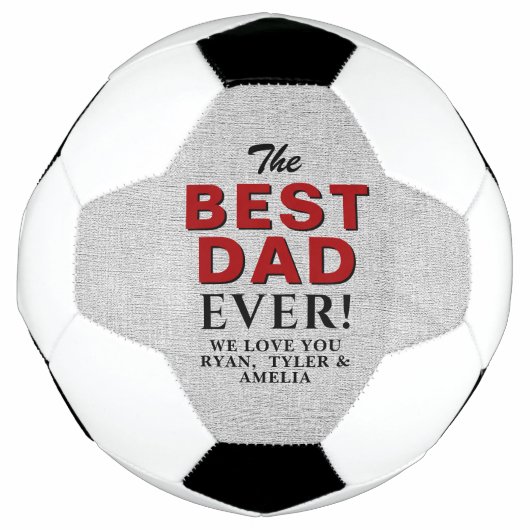Rustic Best Pap Ever Vader's Day Football Voetbal (Voorkant)