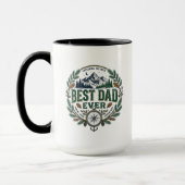 Rustic Beste Papa Ooit – Buitenmens Vaderdag Cadea Mok (Links)