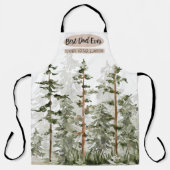 Rustic Beste Papa Ooit Vaderdag  Schort (Voorkant)