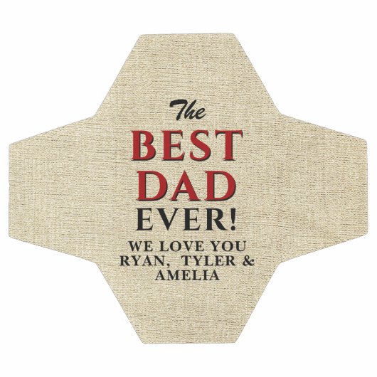 Rustic Beste Papa Ooit Vaderdag Voetbal (Enkel)