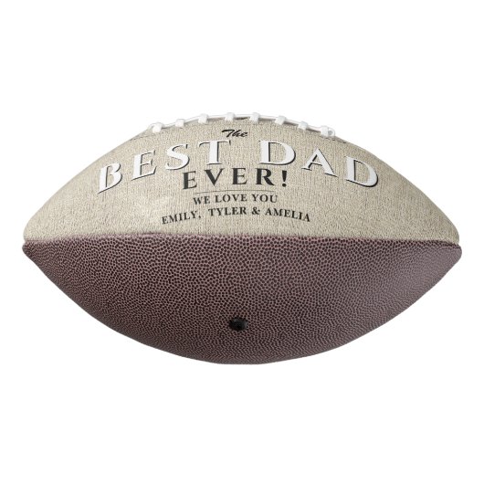 Rustic Beste vader ooit vader 3 Foto Collage American Football (Gedraaid 270)