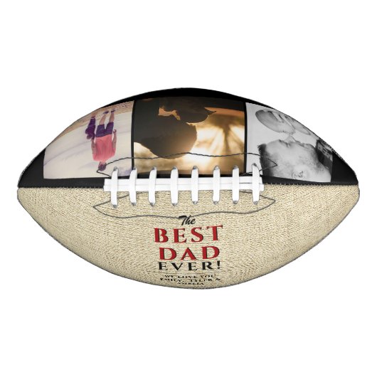 Rustic Beste vader op dag 3 Foto Collage American Football (Voorkant)