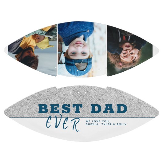 Rustic Beste vader op dag 3 Foto Collage American Football (Panelen)