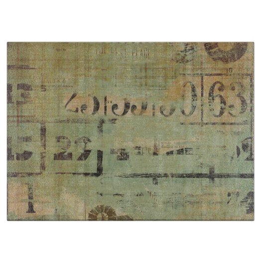 Rustic Bingo Collage Boerderij Snijplank (Voorkant)