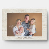 Rustic Birch Persoonlijke naam Foto Plaque Fotoplaat (voorkant)