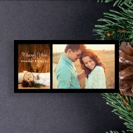 Rustic Birch Tree and Barn Wood Wedding Bedankt