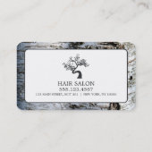 Rustic Birch Tree, Appointkaart Afsprakenkaartje (Achterkant)