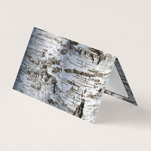 Rustic Birch Tree, Appointkaart Visitekaartje (Achterkant)