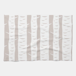 Rustic Birch Tree Pattern Theedoek