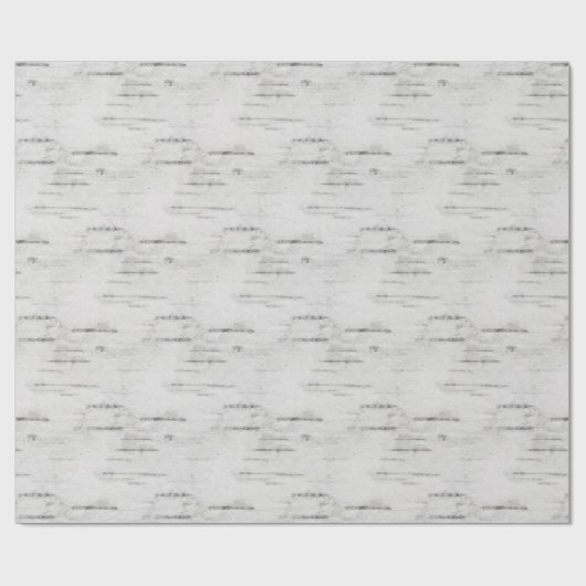 Rustic Birch Wood Patterned Cadeaupapier (Vlak)
