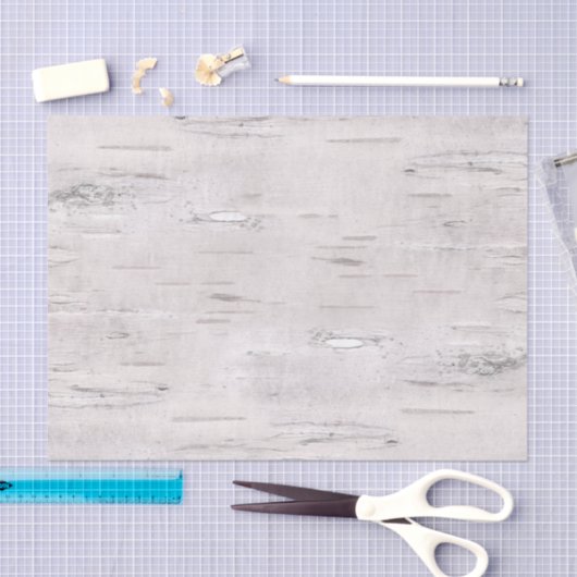 Rustic Birch Wood Tissuepapier (Craft)