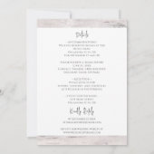 Rustic Birch Wood Weddenschap All-in-One Kaart (Achterkant)