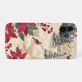 Rustic Bird en Poinsettia kerstpatroon (12) Case-Mate iPhone Case (Achterkant (horizontaal))