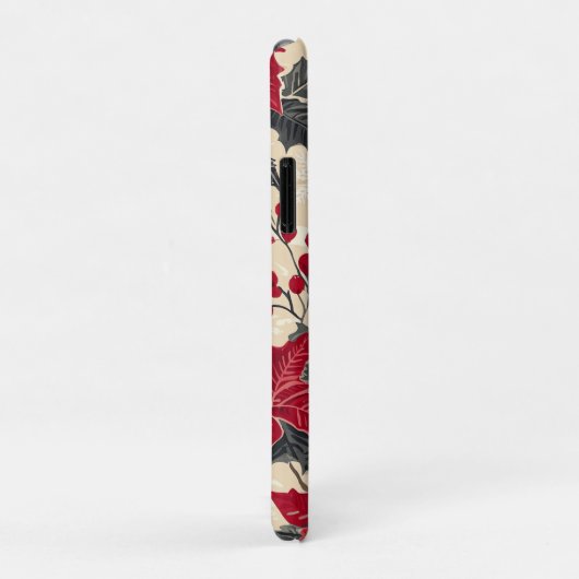 Rustic Bird en Poinsettia kerstpatroon (12) Case-Mate iPhone Case (Achterkant/rechts)